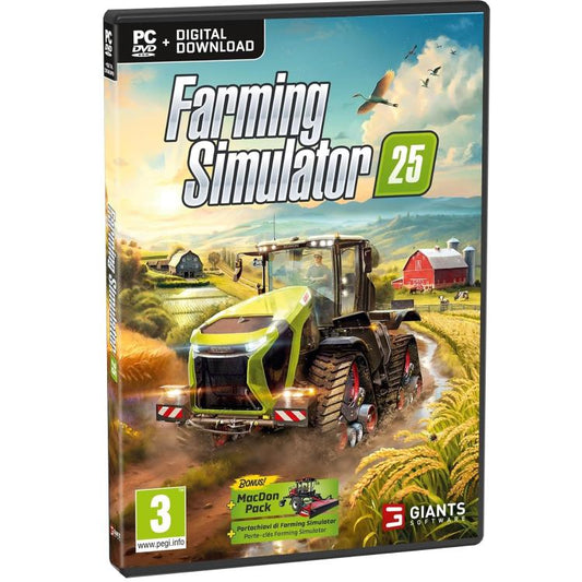Farming Simulator 25 (Pc) Videogioco (Disco Dvd + Digital Download) Pal Italiano