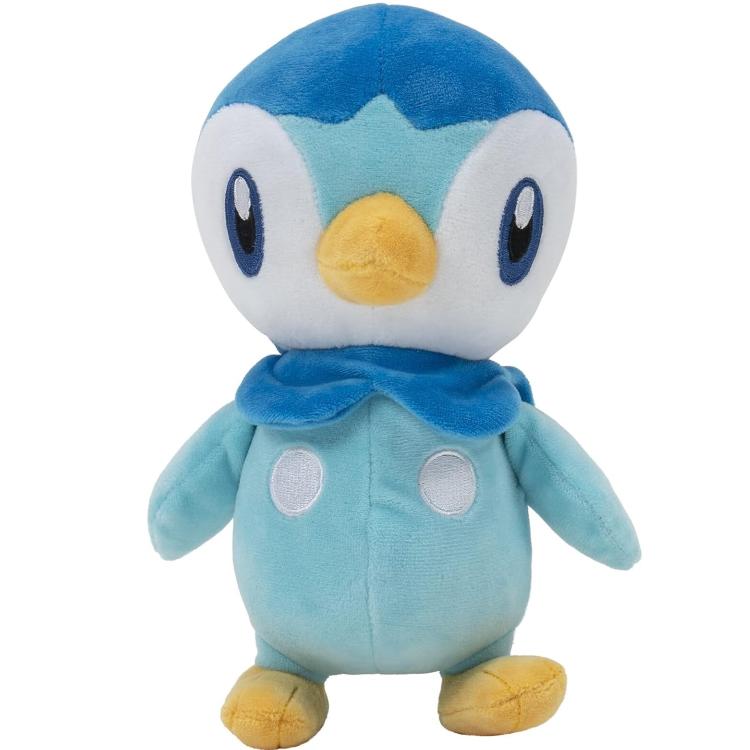 Pokémon - Peluche (Piplup) Da 20Cm Pupazzo Plush Con Dettagli Giocattoli Bambini