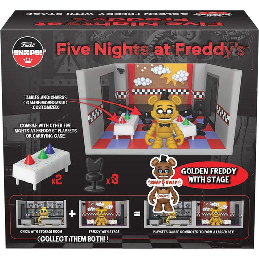 Funko Snaps! Five Nights At Freddy'S (Fnaf) Playset: Golden Freddy With Stage