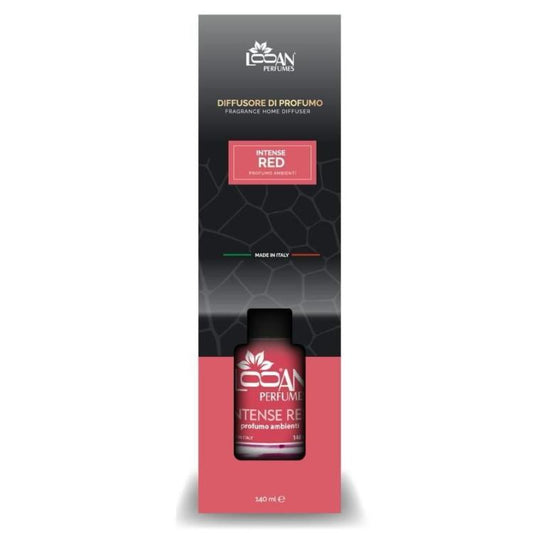 Looan Profumatore Ambiente Bastoncini 140Ml Diffusore Profumo Casa Intense Red