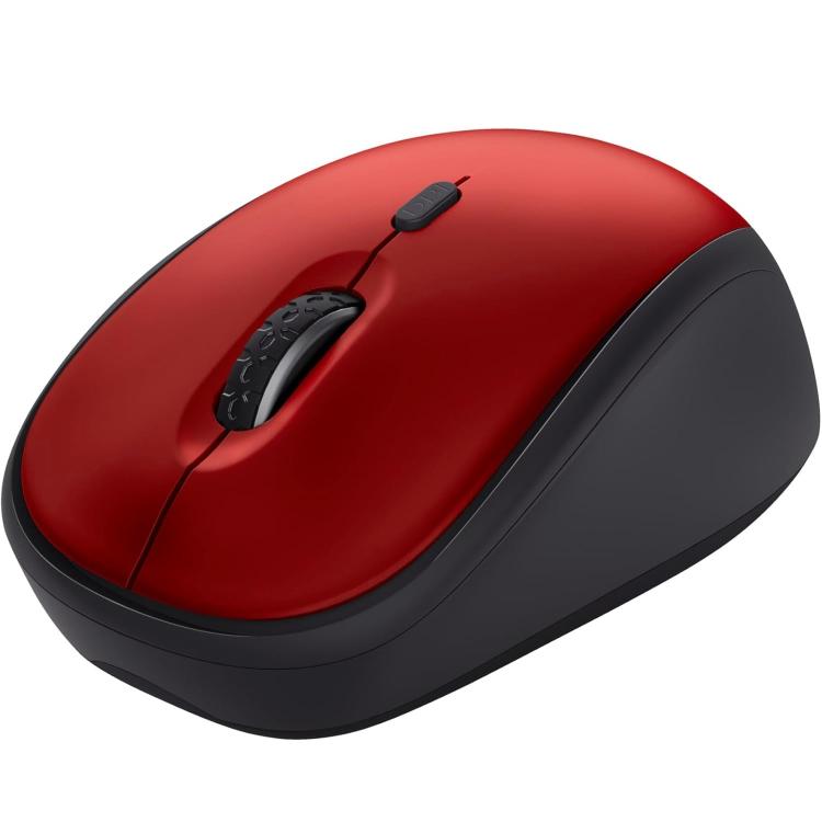 Trust Mouse Yvi+ Silent Wireless Compatto Ambidestro Ottico 1600 Dpi Eco Red
