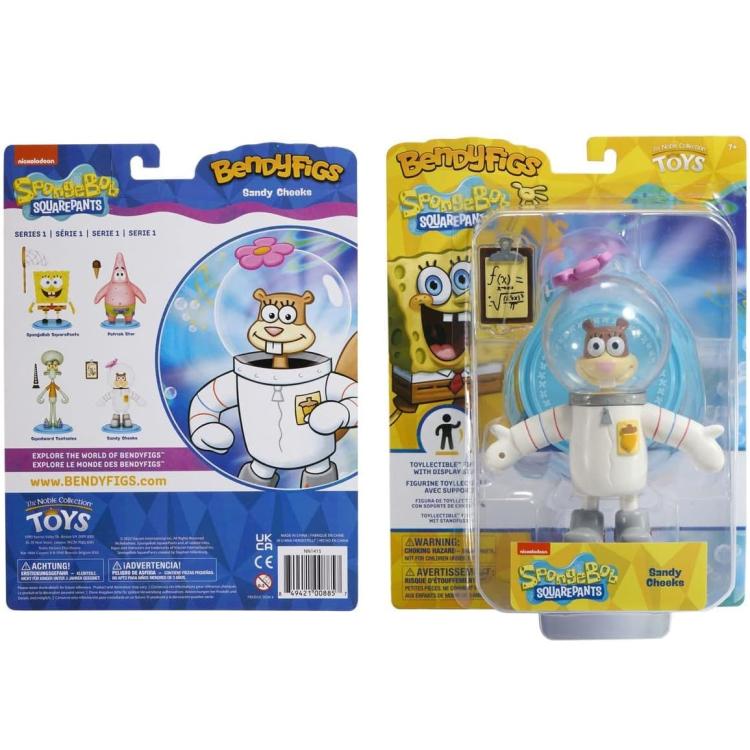 BENDYFIGS - SPONGEBOB SQUAREPANTS (SANDY CHEEKS) ACTION FIGURE 16CM NOBLE COLL.