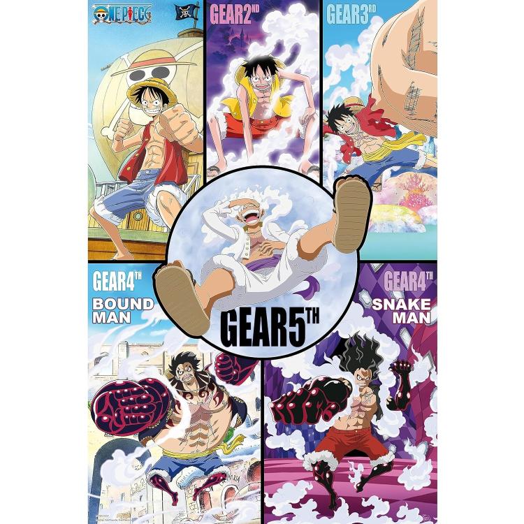 ABYSTYLE (ONE PIECE) MAXY POSTER: "GEAR HISTORY" MONKEY D.LUFFY (91,5X61) GB EYE