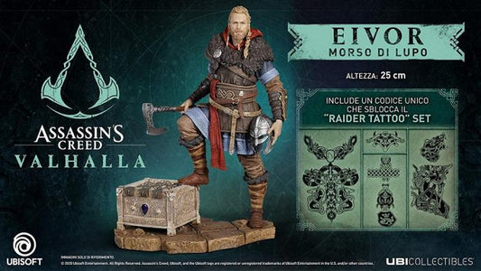 ASSASSIN'S CREED VALHALLA-EIVOR MALE ACTION FIGURE STATUA 30CM NUOVA COLLEZIONE