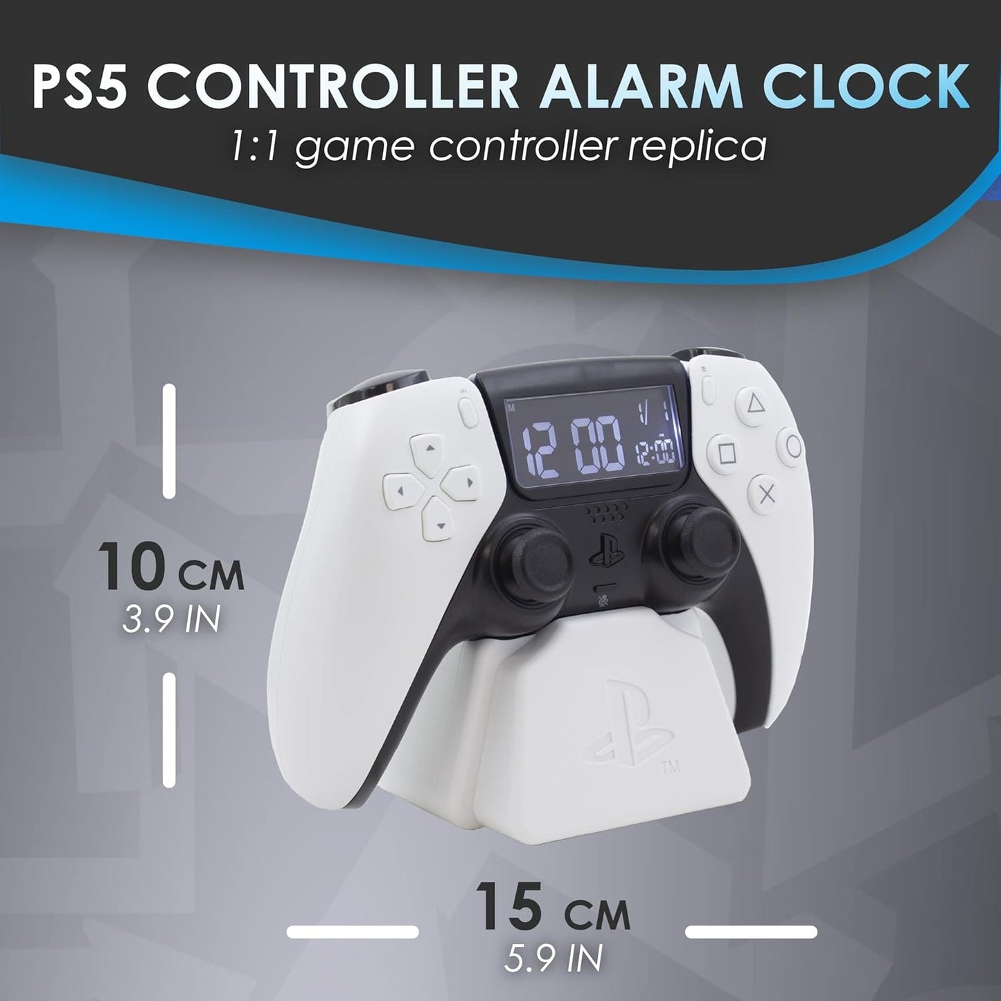 Paladone Sveglia Digitale Playstation Controller PS5 Pad Dualsense White Bianca