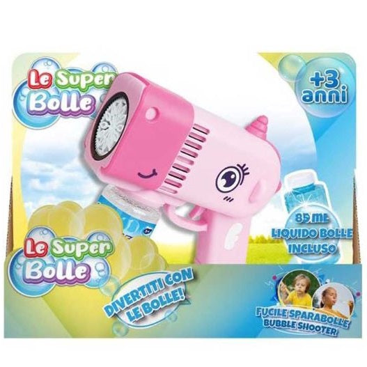 Joko Pistola Spara Bolle Sapone Giocattolo Bambini Luci/Suoni Batteria Unicorno