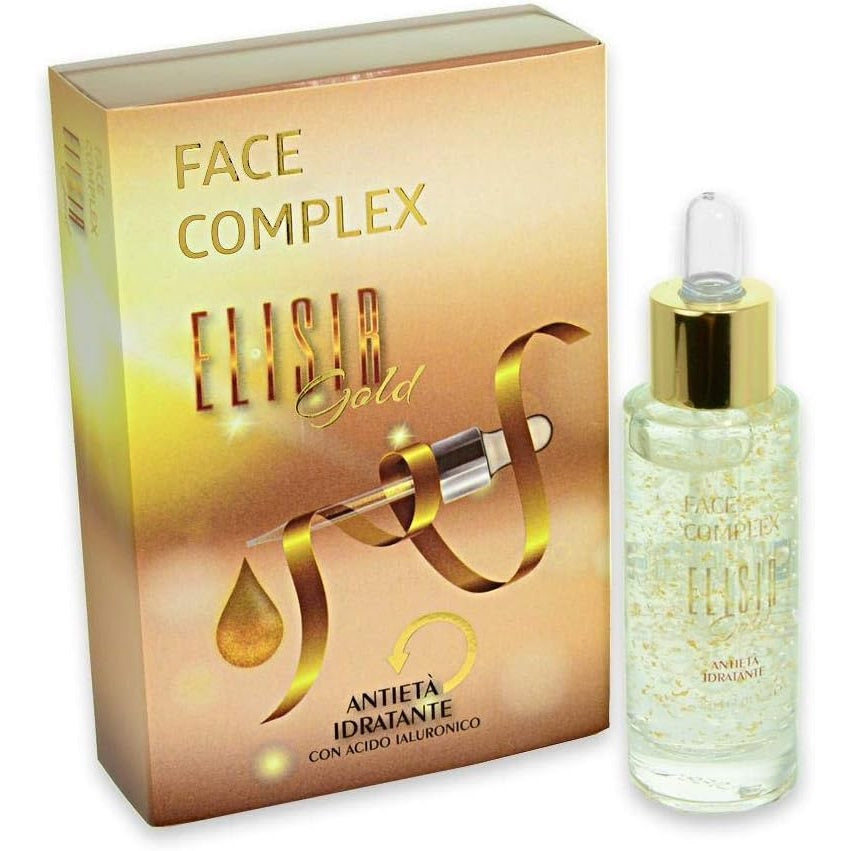 Siero Viso Face Complex Elisir Gold Antieta Idratante Con Acido Ialuronico Rughe