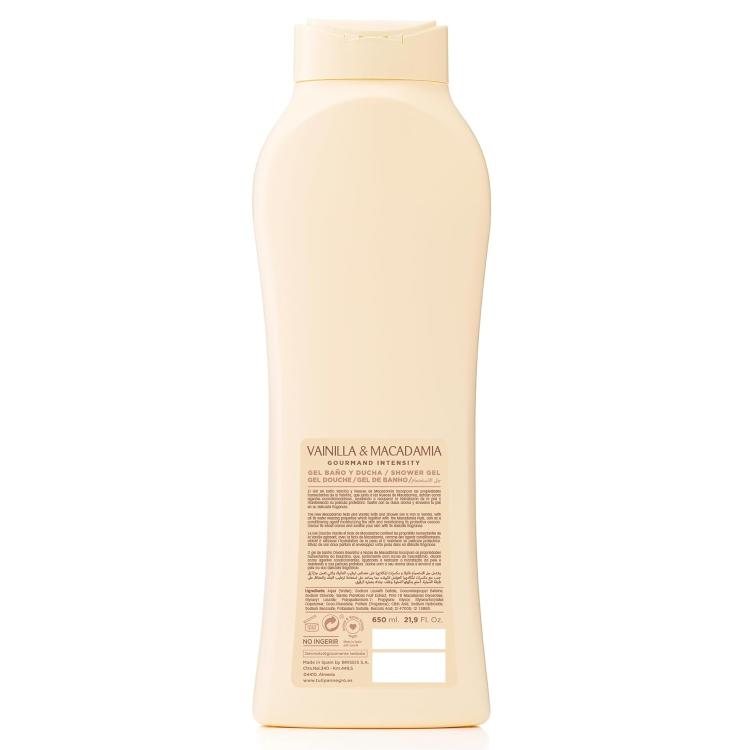 Tulipan Negro Shower Gel Bagno Doccia (Vaniglia E Macadamia) Bagnoschiuma 650Ml