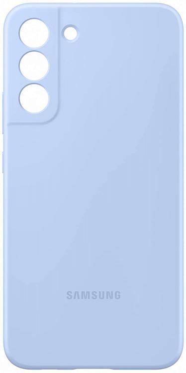Samsung Silicone Cover Galaxy S22+ Cellulare Custodia Blue Morbida Celeste 5G
