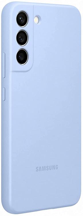 Samsung Silicone Cover Galaxy S22+ Cellulare Custodia Blue Morbida Celeste 5G