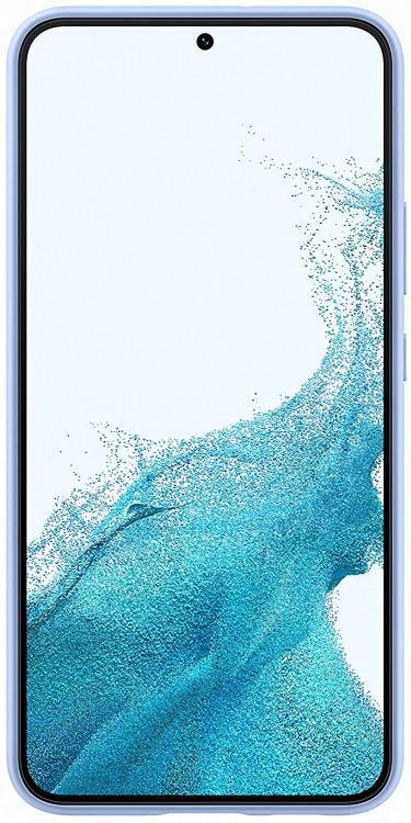 Samsung Silicone Cover Galaxy S22+ Cellulare Custodia Blue Morbida Celeste 5G