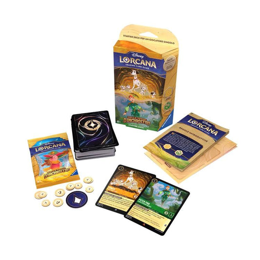 Disney Lorcana Nelle Terre D'Inchiostro Starter Deck Ambra/Smeraldo Card Tcg Ita