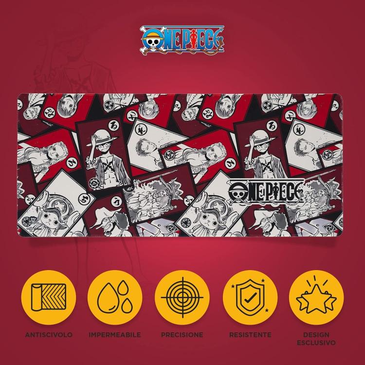 One Piece: Tappetino Tastiera E Mouse Pad Professional Gaming Mat Xxl Pc 30X80Cm