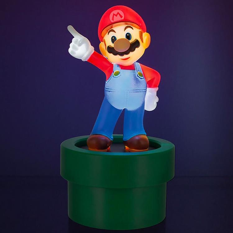 Paladone Lampada Tavolo Super Mario Light Figure Statuetta Luce Notturna Usb Aaa