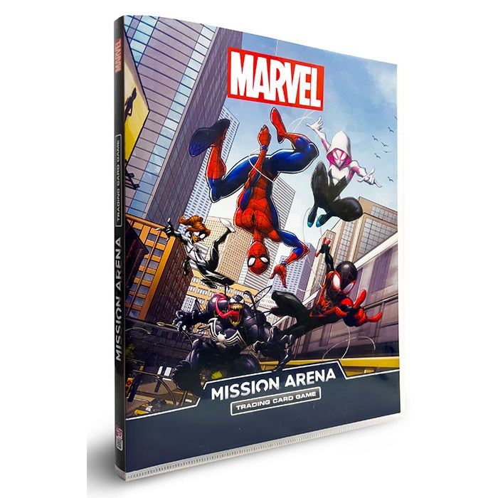 Marvel Mission Arena Trading Mazzo Card Game + Album Raccoglitore (Spider-Man)