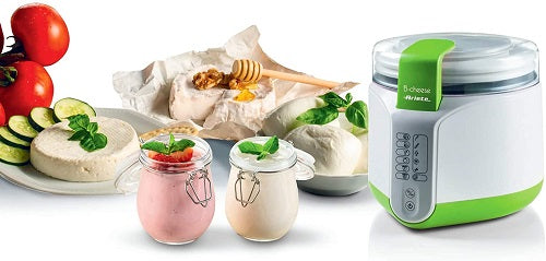 ARIETE B-CHEESE MACCHINA PER FORMAGGIO E YOGURT 615 PREPARA FORMAGGI VERDE 500W