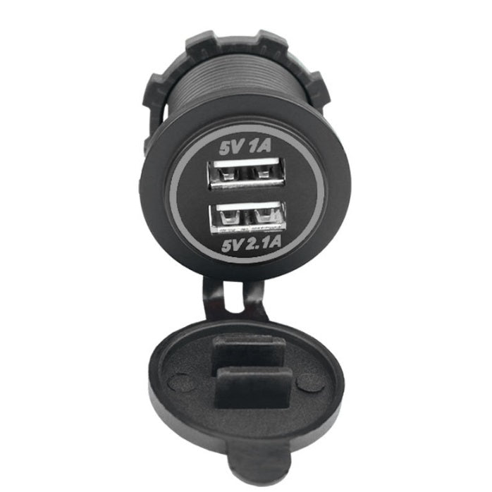 CARICABATTERIE ACCENDISIGARI UNIVERSALE CARICATORE AUTO 2 PORTE USB 12V/24V 36W