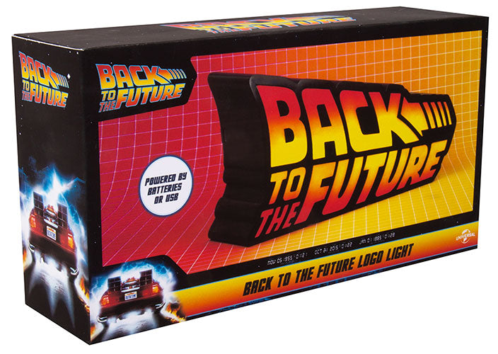 Fizz Lampada Back To The Future Logo Light Lampada Da Tavolo Ritorno Al Futuro