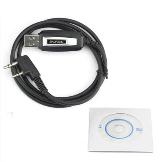CAVO CAVETTO USB DI PROGRAMMAZIONE + CD PER BAOFENG UV-5R UV-82L GT3 WOUXUN