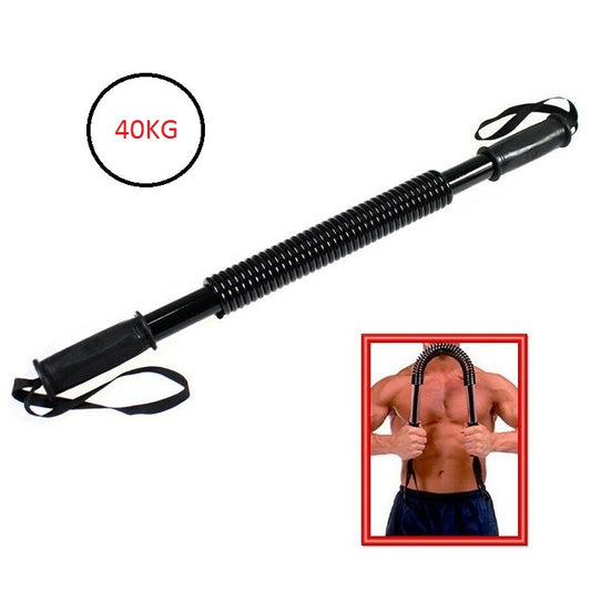 Power-Twister Barra Di Potenza Molla Attrezzi Per Palestra Fitness Sport 40Kg
