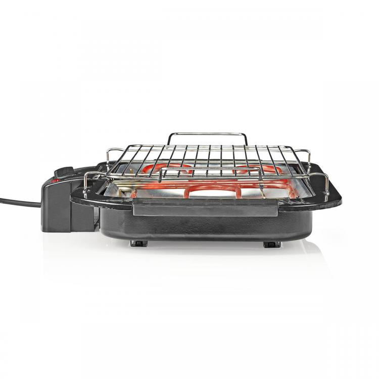 Nedis Barbecue Elettrico Griglia Bistecchiera Bbq Piastra Tavolo Giardino 2000W
