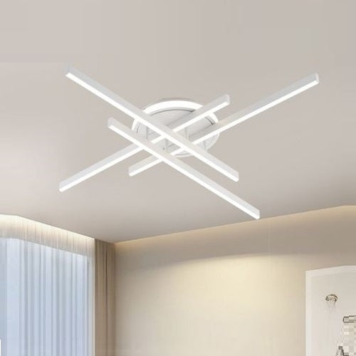 Plafoniera Moderna A Led 45 Watt Lampada Lampadario Soffitto Bianco Calda 3000K