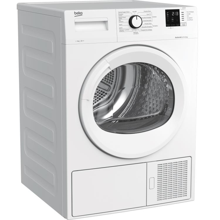 BEKO ASCIUGATRICE 9KG FRONTALE DRX923W CLASSE E DISPLAY DIGITALE POMPA CALORE