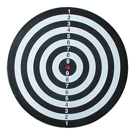 Tiro A Bersaglio Segno Per Freccette 42Cm 2 Giochi Grande Regalo -No Elettronico