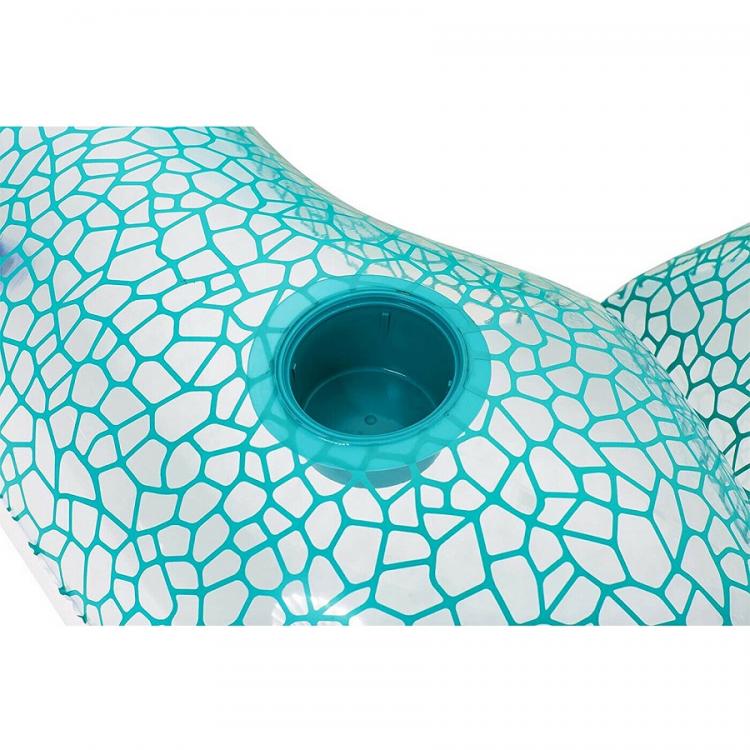 BESTWAY POLTRONA GONFIABILE MATERASSINO PISCINA MARE PORTABICCHIERE E SCHIENALE