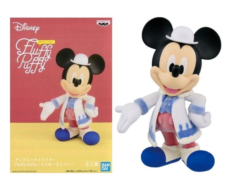 BANPRESTO Q POSKET DISNEY - FLUFFY PUFFY MICKEY MOUSE TOPOLINO STATUETTA BANDAI
