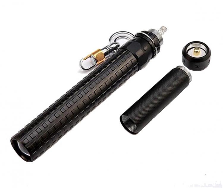 Torcia Tattica Militare Forma Di Manganello 80000W Ricaricabile Zoom Autodifesa