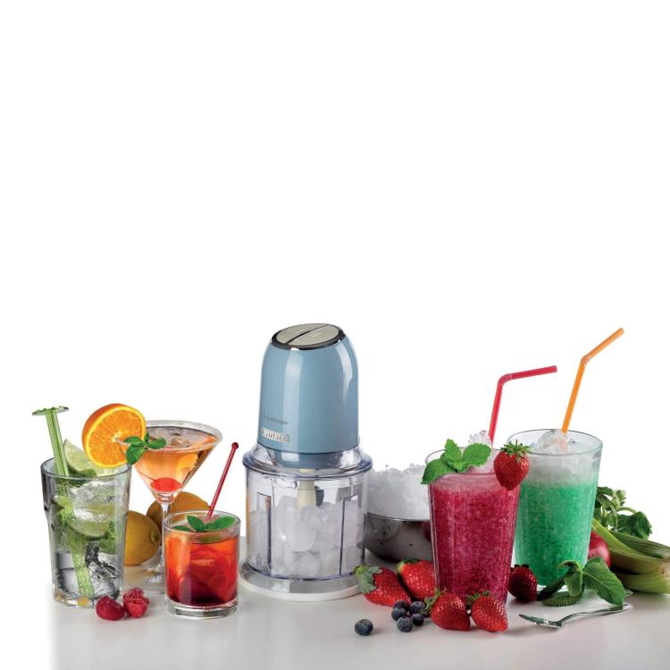 ARIETE TRITATUTTO VERTICALE 0438 VINTAGE 2 VELOCITÀ LAME ACCIAIO 600ML 400W BLU