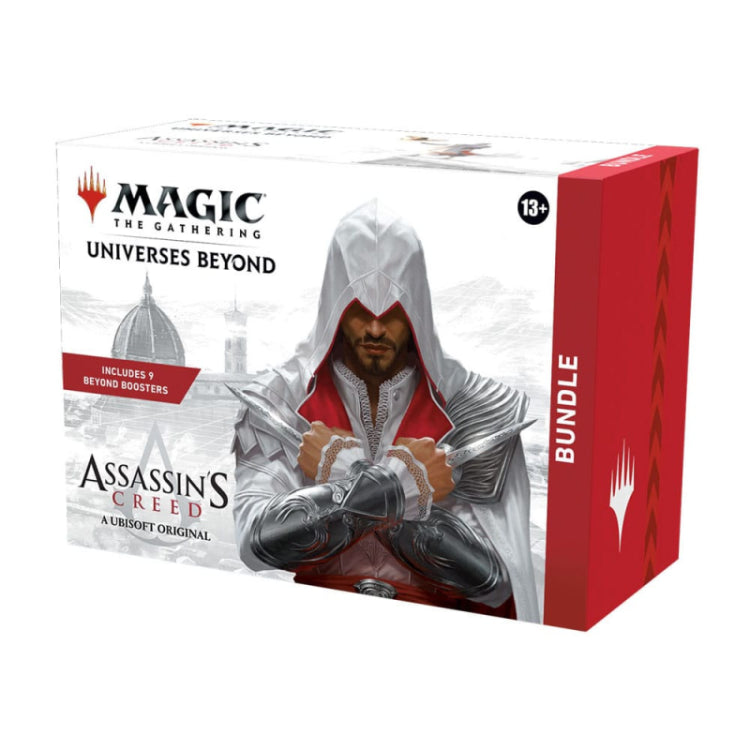 Magic Assassins Creed The Gathering Bundle Beyond Booster 9 Buste +Accessori Eng
