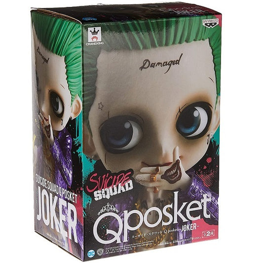 BANPRESTO Q POSKET DC SUICIDE SQUAD - JOKER STATUETTA BANDAI ACTION FIGURE 14CM