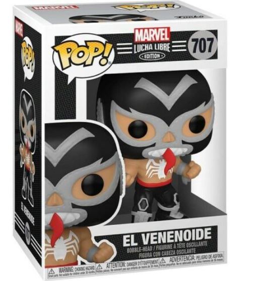Funko Pop Marvel Lucha Libre 707 - Luchadores Venom Vinyl Collezione Nuovo