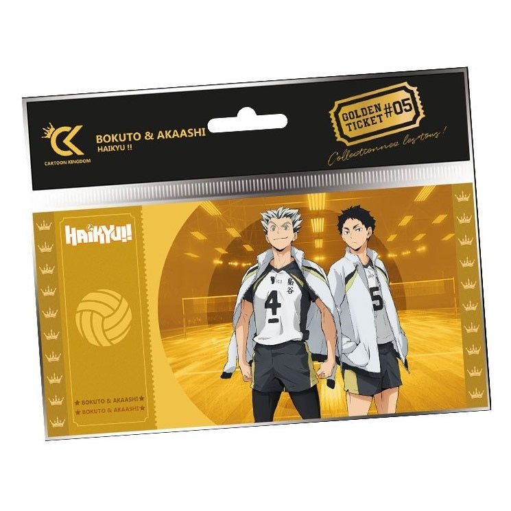CARTOON KINGDOM - GOLDEN TICKET: HAIKYU! (BOKUTO & AKAASHI) #05 DA COLLEZIONE