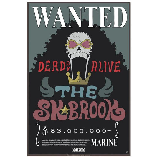 ABYSTYLE (ONE PIECE) POSTER: WANTED BROOK NEW (52X35) ANIME MANGA LIMITED EDIT.