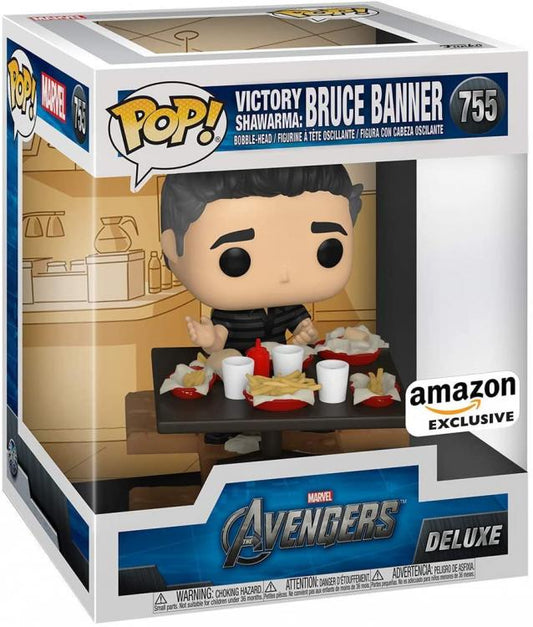 Funko Pop Marvel Avengers Deluxe Bruce Banner (755) Special Edition Bobble-Head