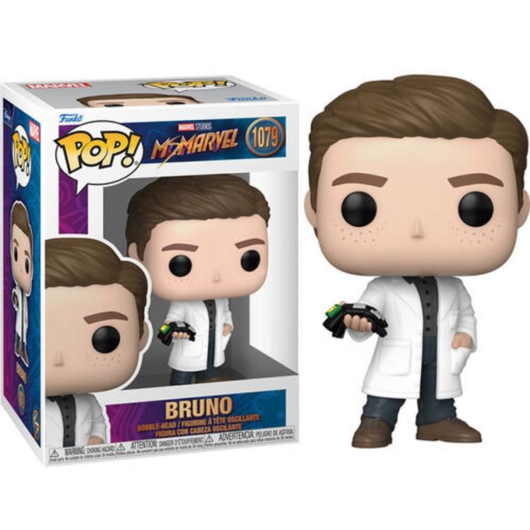 Funko Pop ! Ms Marvel Studios - Bruno (1079) Boy Vinyl Figure Disney Plus Film