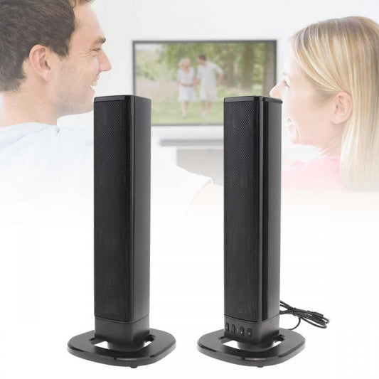 Surround Coppia Casse Bluetooth Soundbar Aux Usb Radio Cassa Speaker Pc/Tv Bs-36