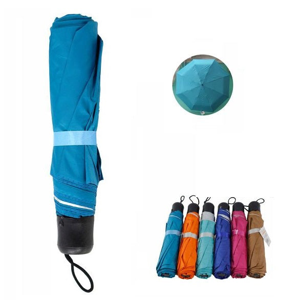 Ombrello Pioggia Portatile Pieghevole Retrattile Compatto Mini Da Borsa Colorati