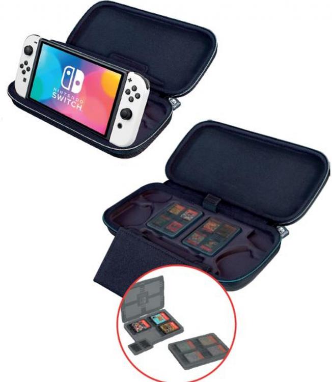 Nintendo Switch Oled Bigben Custodia Da Trasporto Rigida Cover Lite Ufficiale