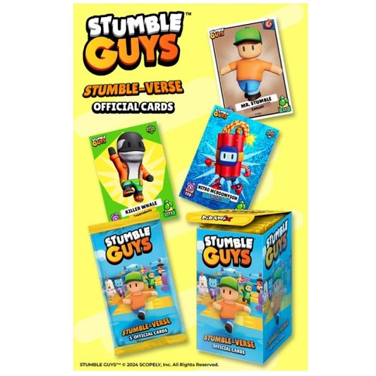Stumble Guys Card 1 Bustina Stumble Verse Cards Carte 4 Standard + 1 Speciale