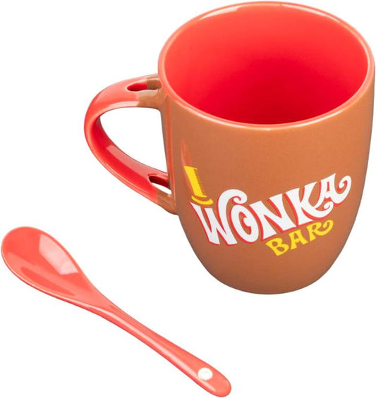 Worner Bros Tazza " La Fabbrica Di Cioccolato" Ceramica Con Cucchiaino 380 Ml