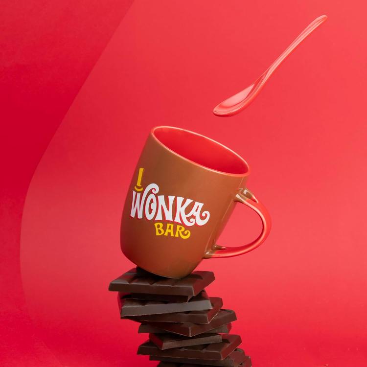 Worner Bros Tazza " La Fabbrica Di Cioccolato" Ceramica Con Cucchiaino 380 Ml