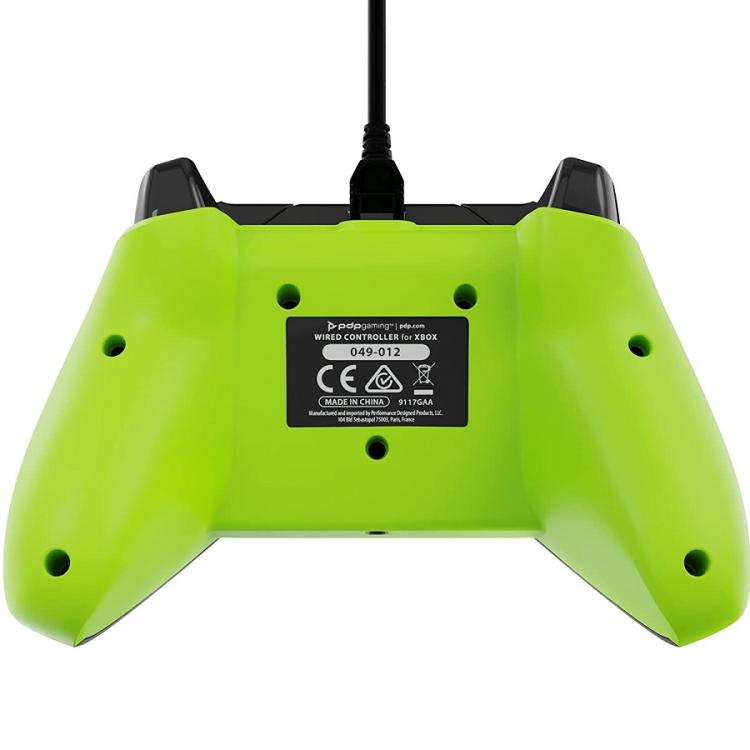 Pdp Eletric Carbon Wired Controller Xbox One Series X Verde Nero Joystick Filo
