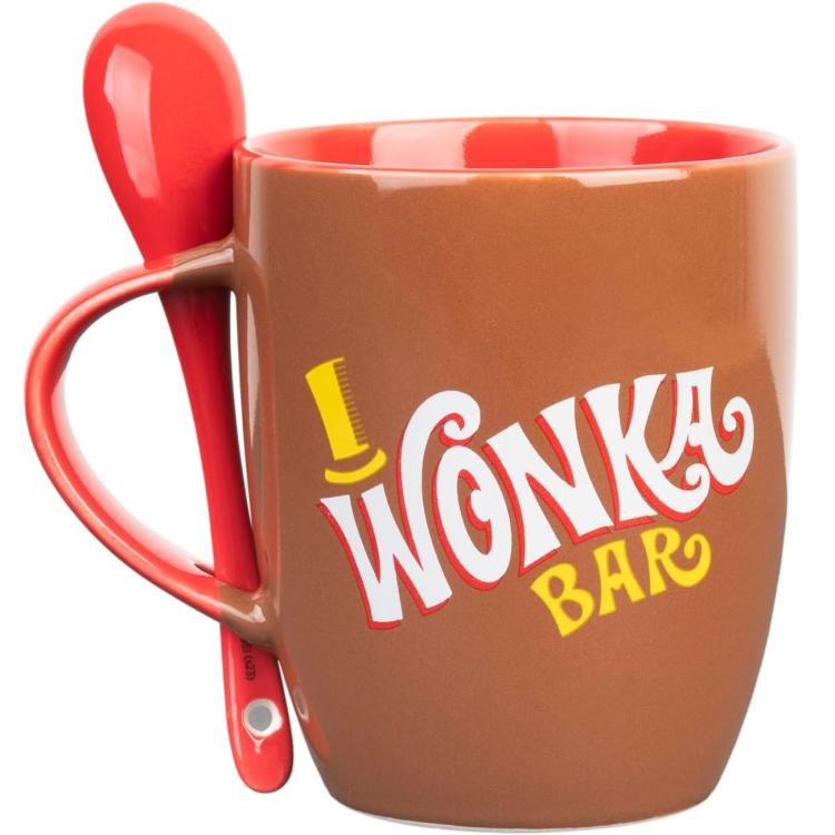 Worner Bros Tazza " La Fabbrica Di Cioccolato" Ceramica Con Cucchiaino 380 Ml