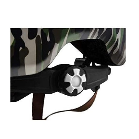 The One Casco Unisex Protezione Bici Con Luce Led Posteriore Camouflage Green
