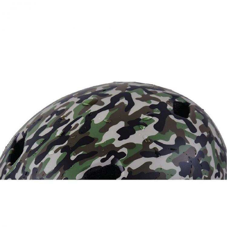 The One Casco Unisex Protezione Bici Con Luce Led Posteriore Camouflage Green