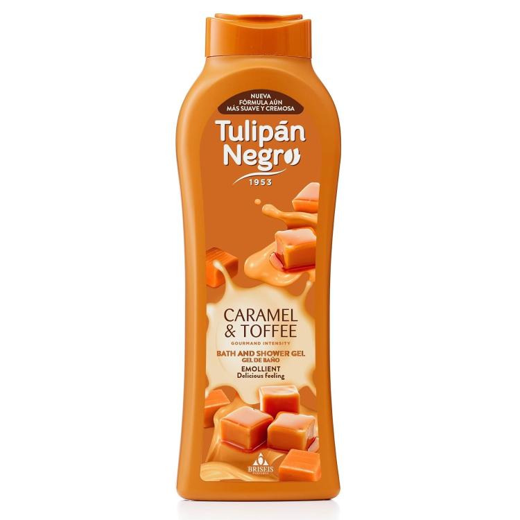 Tulipan Negro Shower Gel Bagno Doccia (Caramello & Toffee) Bagnoschiuma 650Ml